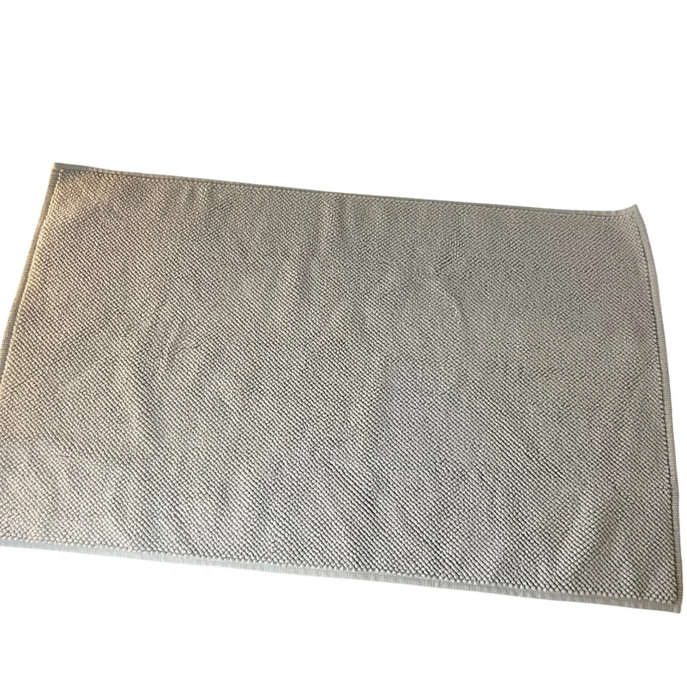 Hotel Collection Tub Mat Flax Cotton 20x30 Inch Made Turkey Plush Textured‎ New